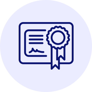 Certificado ao término de cada nível